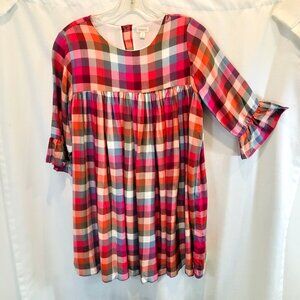 Gymboree Girls' Bright Plaid Dress NWT Size 14